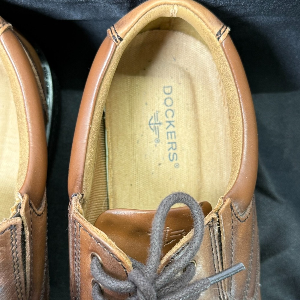 Dockers Dress Trustee 90-32775 Men's Tan Leather Dress Shoes Size 8.5M - Picture 7 of 10